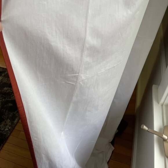 Pottery Barn Burgundy 100W x 96L Silk Dupioni Drapes.Set of 2 - Picture 5 of 8